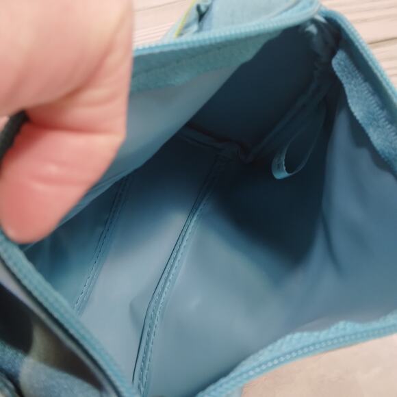 Pretty Little Cosmetic Bag in Turquoise Blue by Estée Lauder Vtg '90s New-Unused - Picture 6 of 7